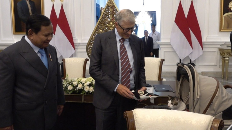 Bill Gates Kunjungi Indonesia: Fokus Kesehatan, Teknologi, Hingga Bertemu Bobby si Kucing